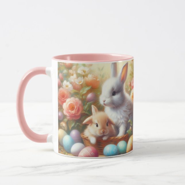 Mug Lapins de Pâques adorables (Gauche)