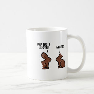 Mug Lapins de Pâques en chocolat Lapin drôle Bonbons d