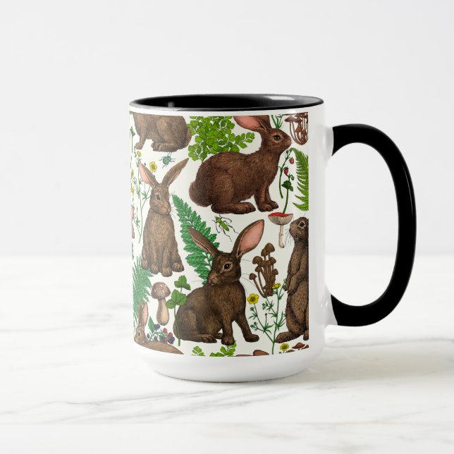 Mug Lapins et flore forestière 4 (Droite)