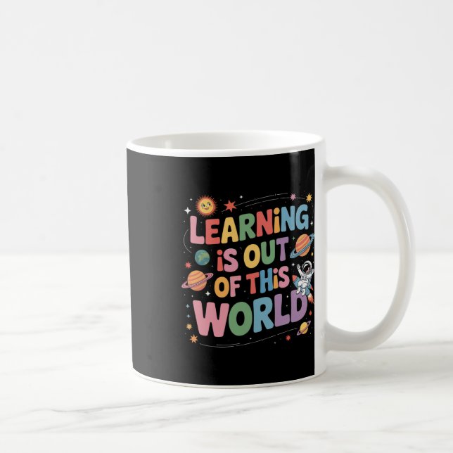 Mug L'apprentissage est hors de ce monde Système solai (Droite)