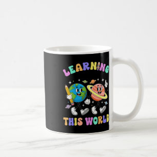Mug L'apprentissage est hors de ce premier jour d'écol