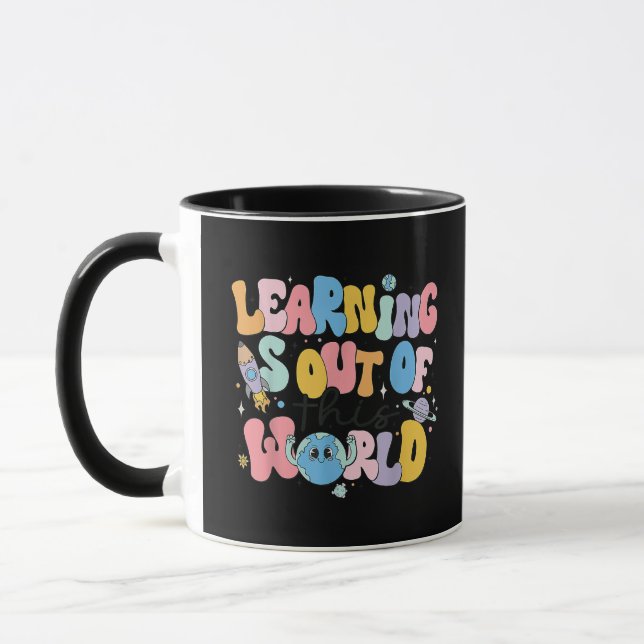 Mug L'Apprentissage Est Sorti De Ce Monde Enseignant E (Gauche)