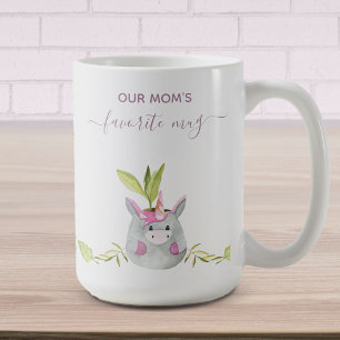 Mug L'Aquarelle Cute Unicorn Favorite de maman