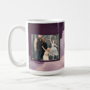 Mug L'aquarelle pourpre opacifie la photo deux