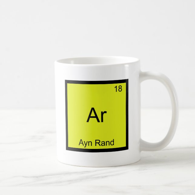 Mug L'AR - Pièce en t drôle de symbole d'élément de (Droite)