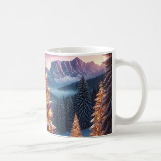 Mug " L'arbre de Noël dans une région montagneuse enne