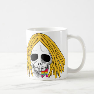 Mug L'arc-en-ciel blond B de Dreadlocks de crâne