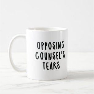 Mug Larmes de l'avocat opposé Avocat drôle