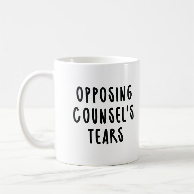 Mug Larmes de l'avocat opposé Avocat drôle (Gauche)