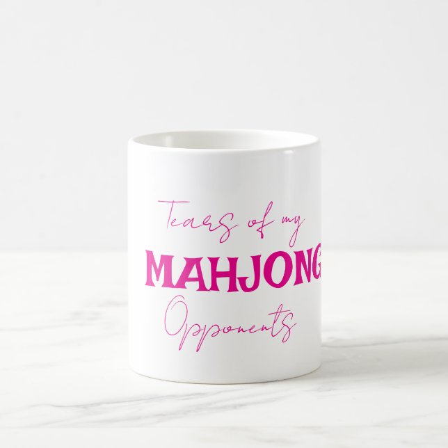 Mug Larmes de mes adversaires de Mahjong drôle (Centre)