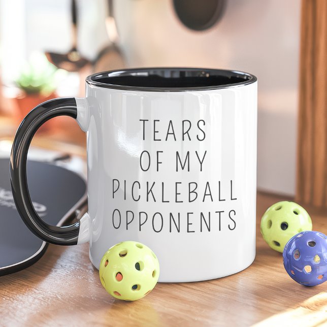 Mug Larmes de mes adversaires de pickleball drôle (Créateur téléchargé)