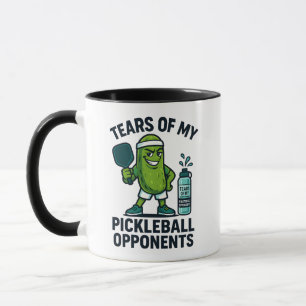 Mug Larmes de mes adversaires de pickleball Drôle de p