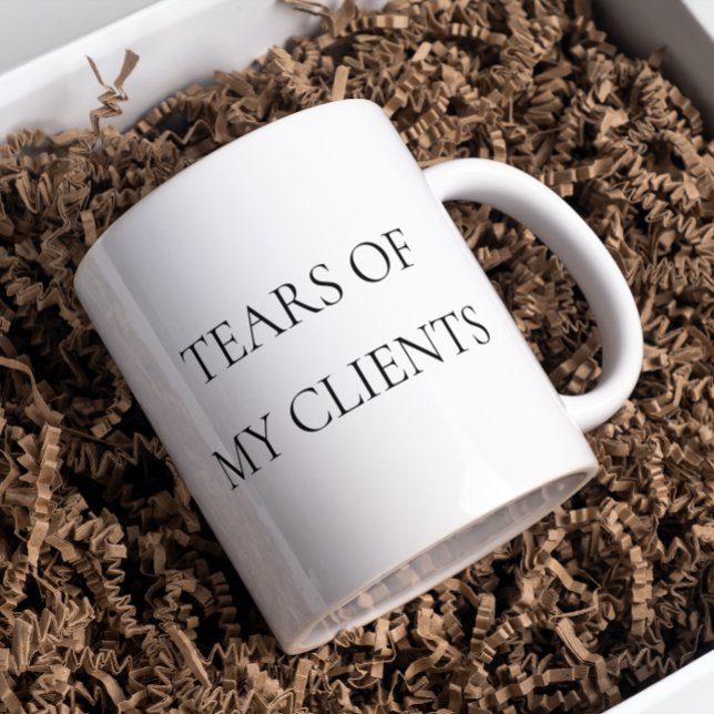 Mug Larmes de mes clients Avocat Formateur personnel (Créateur téléchargé)