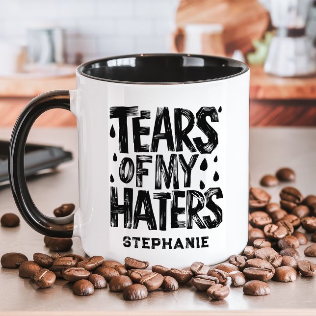 Mug Larmes de mes détracteurs Personnalisé (Créateur téléchargé)