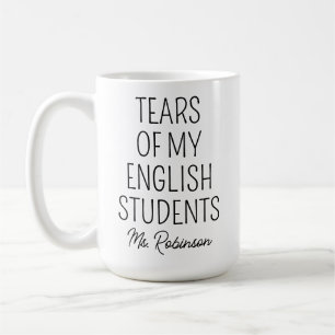 Mug Larmes de mes étudiants en anglais, Appréciation d