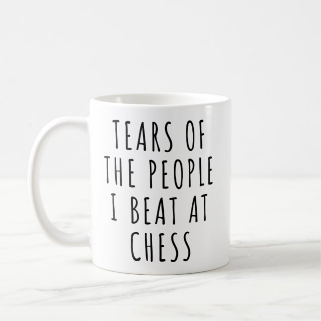 Mug Larmes des gens que j'ai battus aux échecs (Gauche)