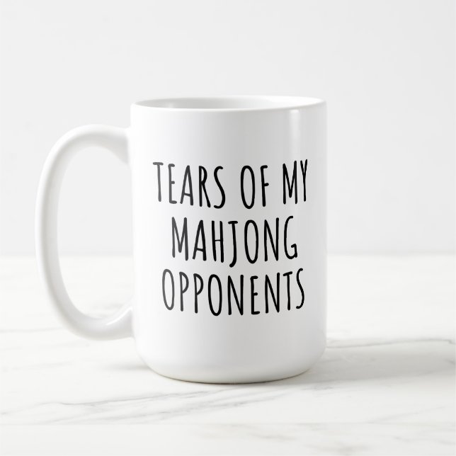 Mug Larmes Drôles de Mes Adversaires de Mahjong (Gauche)