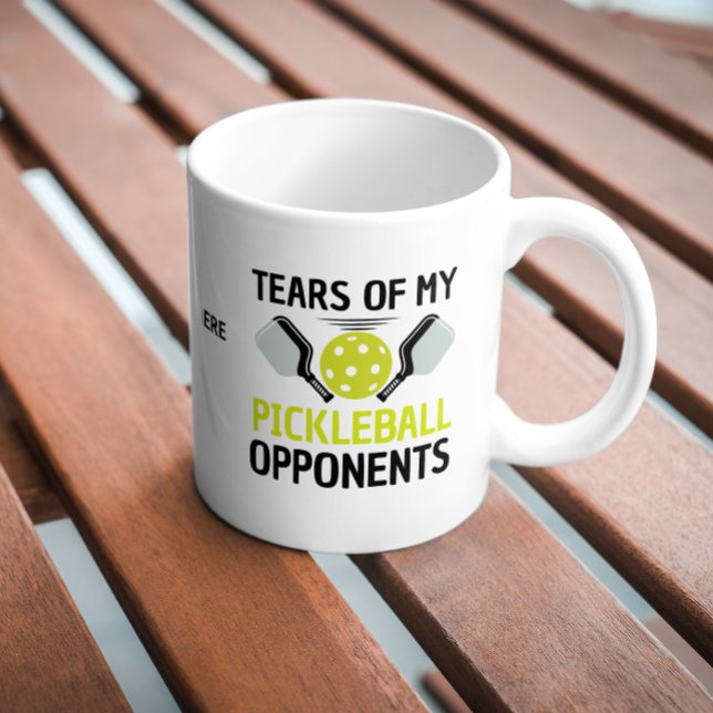 Mug Larmes drôles de mes adversaires de pickleball  (funny tears of my pickleball opponents coffee mugs sports birthday gift coach lovers playing player )