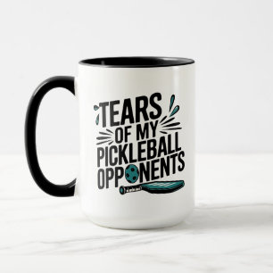 Mug Larmes drôles de mes adversaires de pickleball Typ