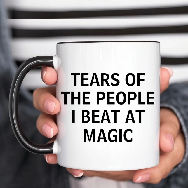 Mug Larmes Drôles des Gens que J'ai Battus à Magic Gam (Créateur téléchargé)