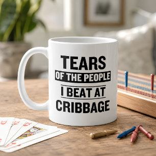 Mug Larmes drôles des gens que j'ai battus au plateau