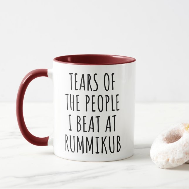 Mug Larmes du peuple que je frappe à Roumikub (Avec donut)