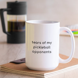 Mug Larmes minimalistes de mes adversaires de pickleba