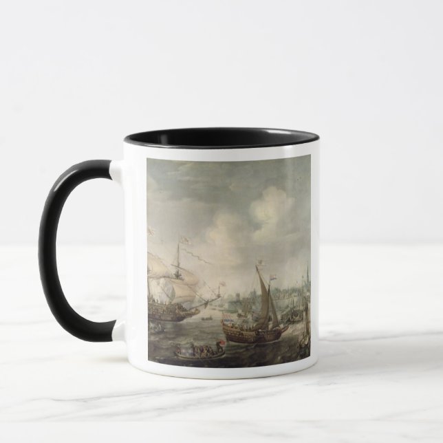 Mug L'arrivée de Fredrick V chez Vlissingen en 1613 (o (Gauche)