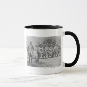 Mug Larry Larom avec six enfants