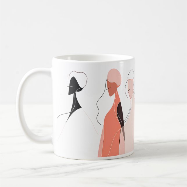 Mug L'Art De La Ligne Des Femmes (Gauche)