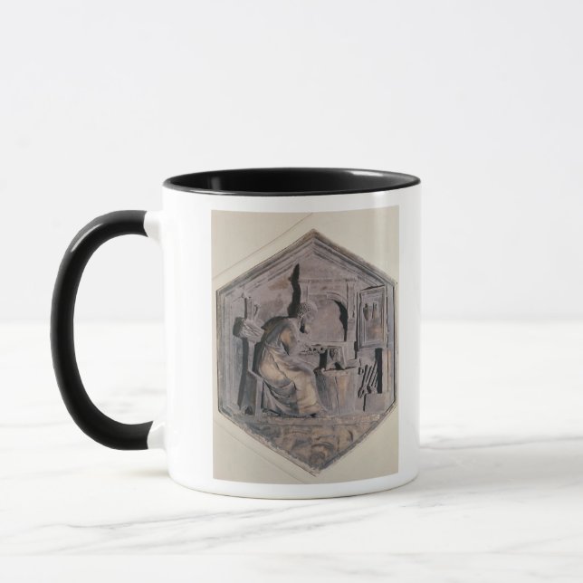 Mug L'art de la pièce forgéee, décoratif hexagonal (Gauche)