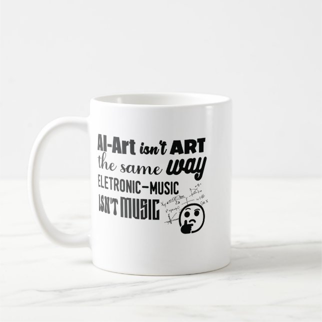 Mug L'art de l'IA n'est pas la même façon que... (Gauche)