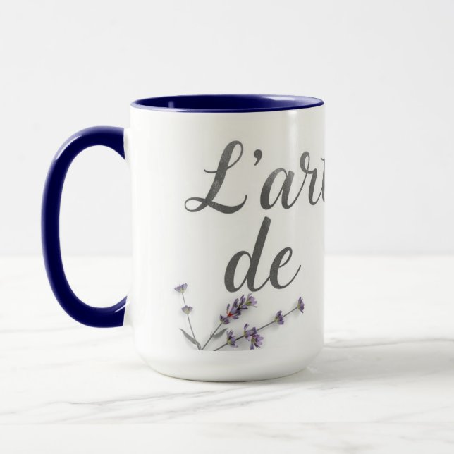 Mug L'Art de Vivre Chic Citation Décoration Maison Fra (Gauche)