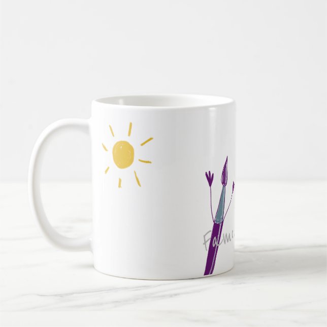 Mug L'art de votre enfant sur une boue (Gauche)