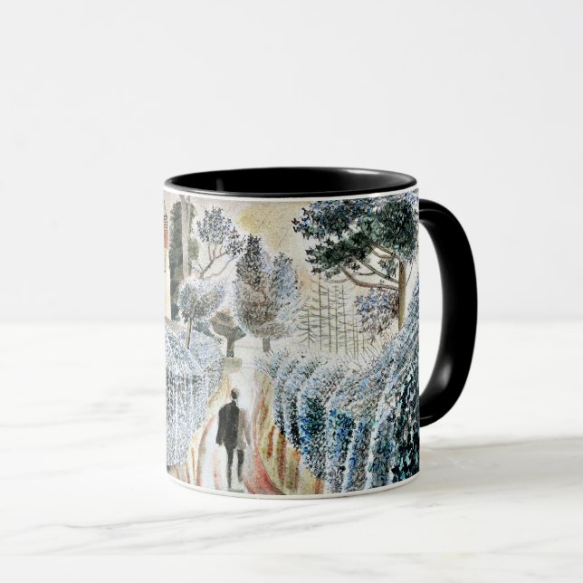 Mug l'art d'Eric Ravilious, Après-midi humide, (Devant droit)