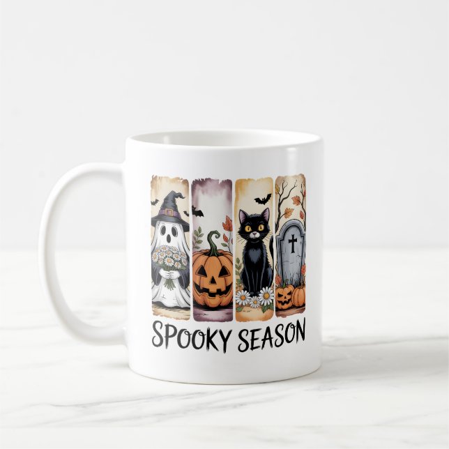 Mug L'art d'Halloween de la saison effrayante (Gauche)