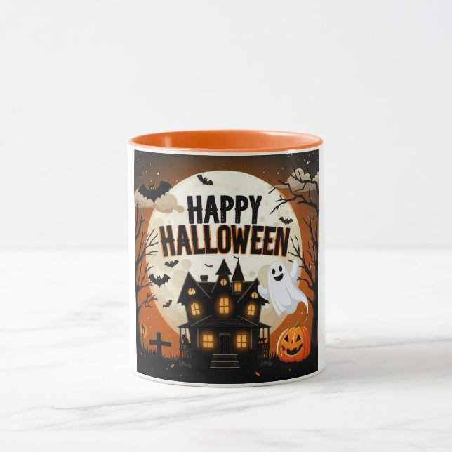Mug L'art d'Halloween vintage (Centre)