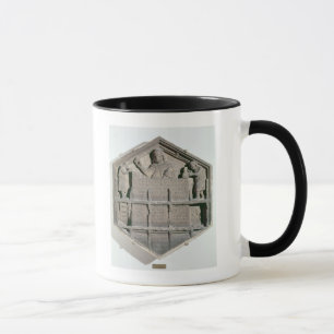 Mug L'art du bâtiment, soulagement décoratif hexagon