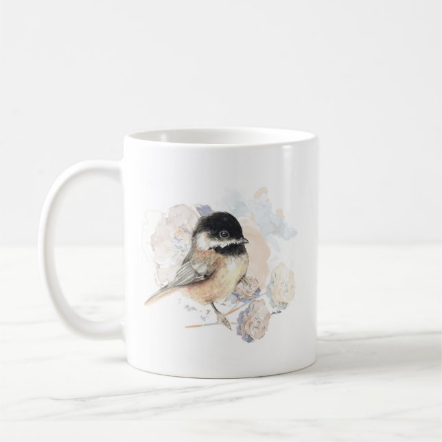 Mug L'art du chickadee à calotte noire (Gauche)