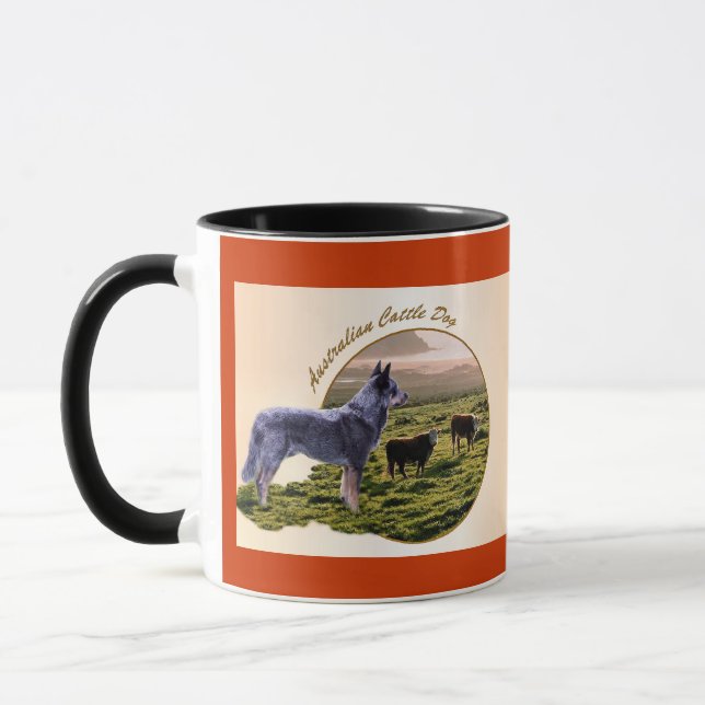 Mug L'art du chien de bétail australien (Gauche)
