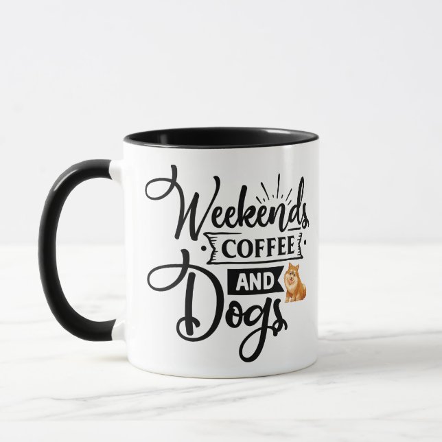 Mug L'art du chien positif | Devis motivationnel (Gauche)
