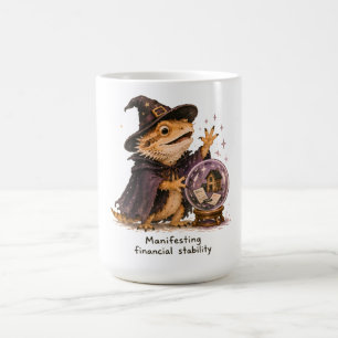 Mug L'art du dragon barbu manifestant la stabilité fin