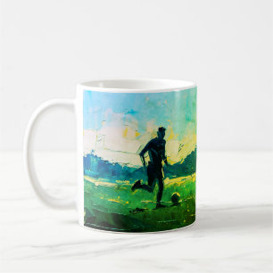 Mug "L'art du football" (Style 4) Peinture à l'huile