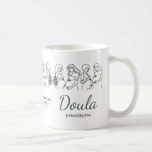 Mug L'art en ligne personnalisé pour sage-femme doula