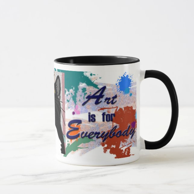 Mug L'art est pour tout le monde - même des chats ! (Droite)