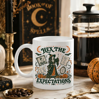 Mug L'art féministe ensorcelé d'Halloween Hex the Expe