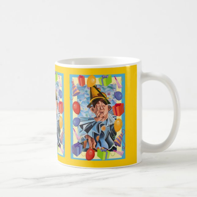 Mug L'art géométrique clown mélancolique (Droite)