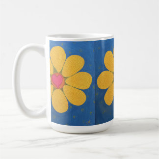 Mug L'art original m'aiment m'aiment pas marguerite