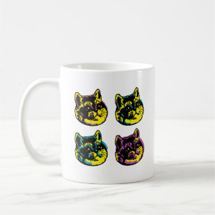 Mug L'art pop chat Les Quatre Chatons Respiration Hale