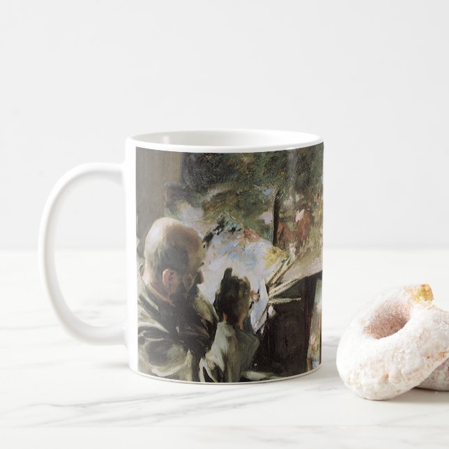 Mug L'Artiste dans son atelier par John Singer Sargent (Avec donut)